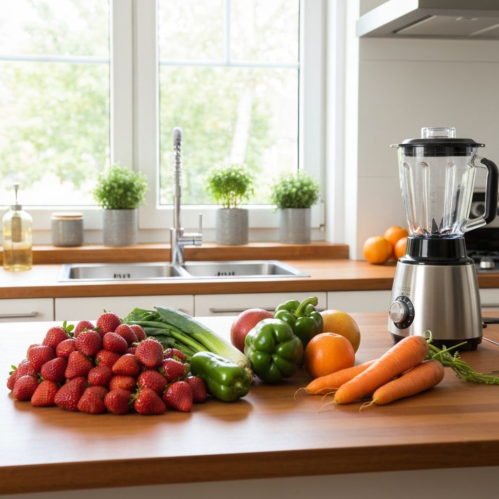 Frische Lebensmittel und gesunde Ernährung